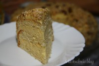 tort chałwowy chałwa orzechy święta lekki orzechowy