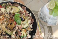 bakłażan cukinia kuskus mielone danie jednogarnkowe cukinii bakłażana szybkie danie