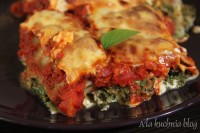 cannelloni szpinak sos pomidorowy ser makaron