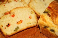 chleb z papryką kolorowy drożdżowy prosty