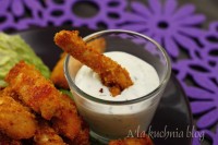 nagetsy nuggetsy domowe nuggetsy pieczone kurczaczki panierka z płatków kukurydzianych dla dzieci zdrowe