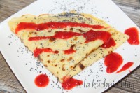 naleśniki budyniowe z makiem z budyniem z twarogiem twarożkiem musem owocowym truskawkowym