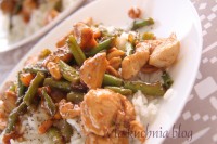 indyk fasolka szparagowa orzechy ziemne mango chutney arachidowe kolacja obiad szybki chia nasiona