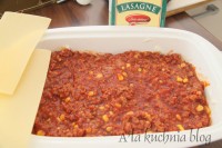 lasagne mięso mielone szpinak warzywno - mięsne lazania lasagna makaron