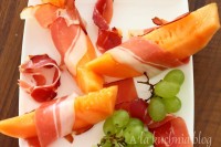 melon w szynce schwarzwald schwardzwaldzkiej parmeńska parmeńskiej szynka